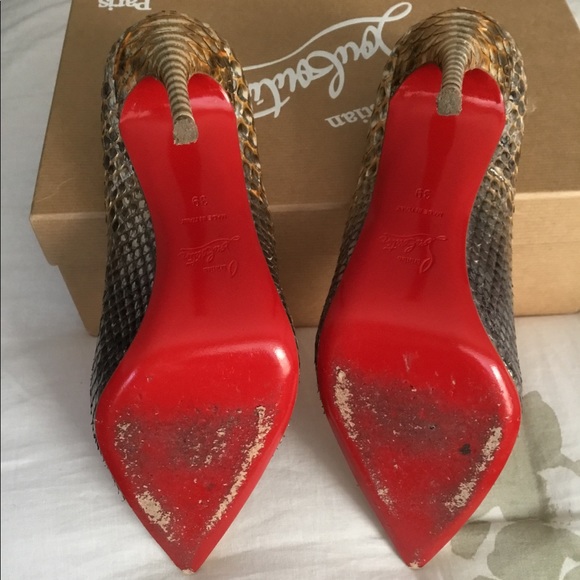 Authentic Christian Louboutin So Kate Python Pumps - Picture 5 of 8